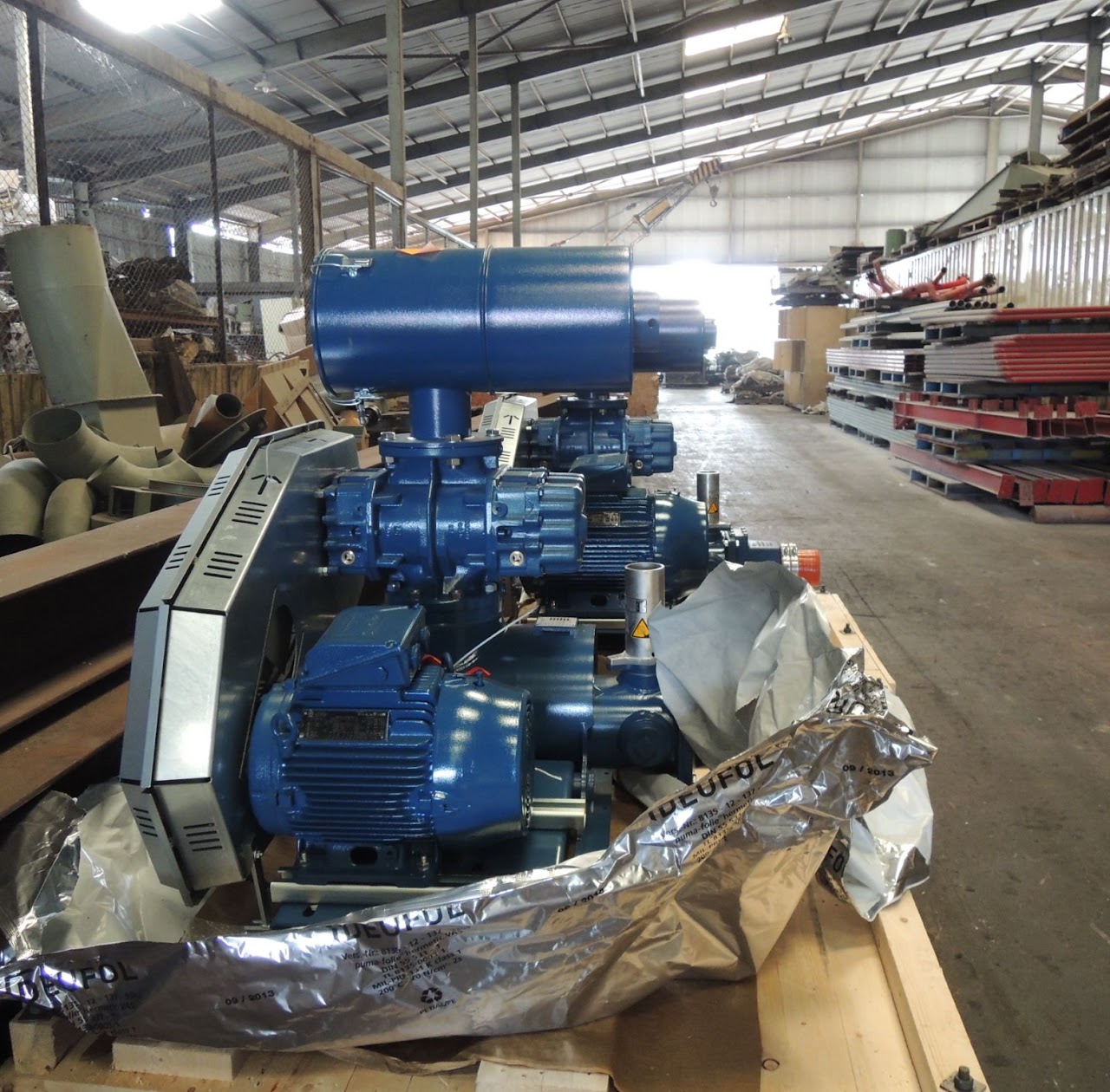 Pneumatic Aerzen blower installation